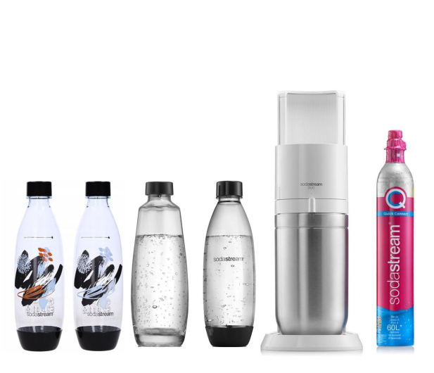 SodaStream DUO WHITE + 2x BUTELKA FUSE 1L SPARKLING MYSTERY - 1222928 - zdjęcie