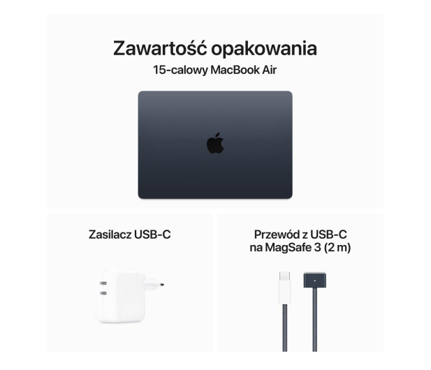 Apple MacBook Air M3/8GB/256/Mac OS Północ 10R GPU 36msc - 1228248 - zdjęcie 9