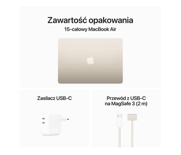 Apple MacBook Air M3/8GB/256/Mac OS Księżycowa poświata 10R GPU - 1228078 - zdjęcie 9
