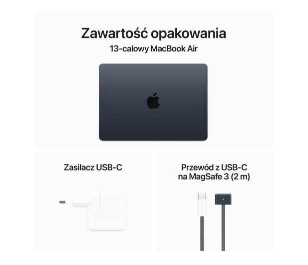 Apple MacBook Air M3/16GB/1TB/Mac OS Północ 10R GPU - 1228125 - zdjęcie 9