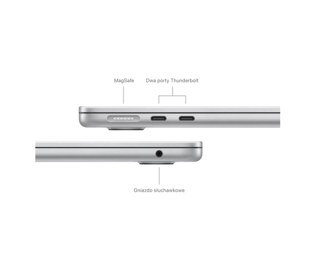 Apple MacBook Air M3/16GB/1TB/Mac OS Srebrny 10R GPU 36msc - 1228247 - zdjęcie 7