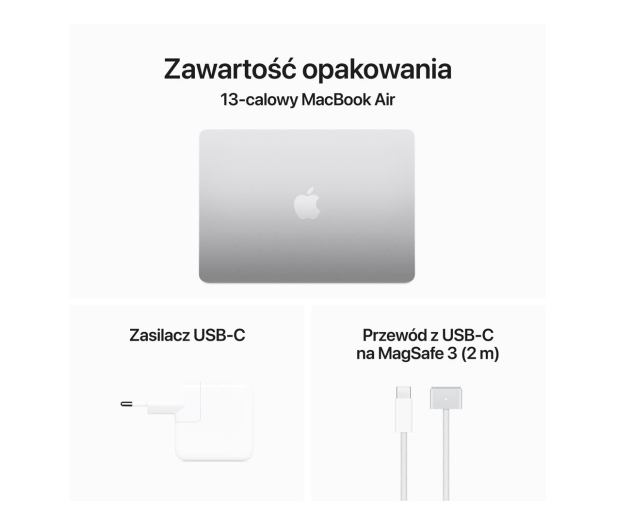 Apple MacBook Air M3/16GB/256/Mac OS Srebrny 10R GPU 36msc - 1228234 - zdjęcie 9