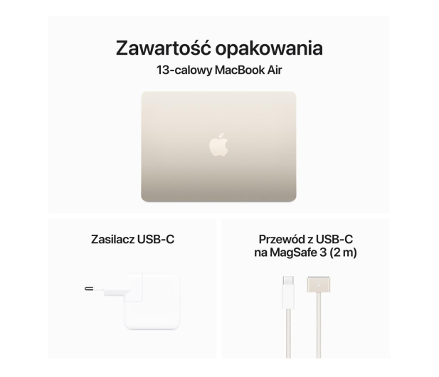 Apple MacBook Air M3/8GB/256/Mac OS Księżycowa poświata 8R 36msc - 1228225 - zdjęcie 9