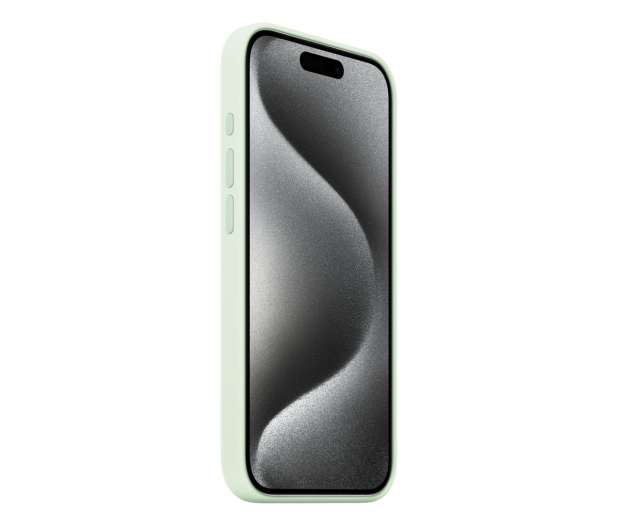 Apple Silikonowe etui z MagSafe iPhone 15 Pro Max miętowy - 1228558 - zdjęcie 2