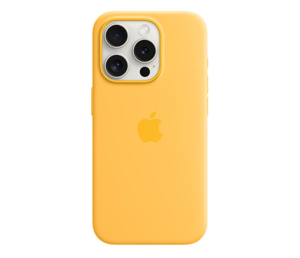 Apple Silikonowe etui z MagSafe iPhone 15 Pro promienne - 1228553 - zdjęcie