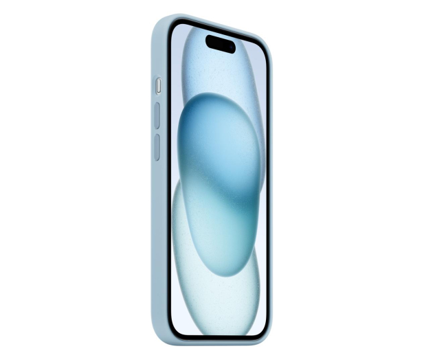 Apple Silikonowe etui z MagSafe iPhone 15 jasnoniebieskie - 1228547 - zdjęcie 2