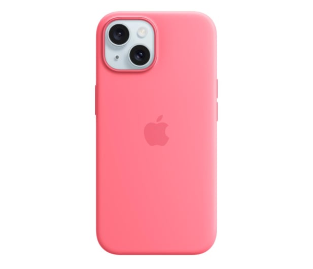 Apple Silikonowe etui z MagSafe iPhone 15 różowy - 1228544 - zdjęcie