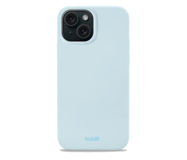 Holdit Silicone Case iPhone 15 Mineral Blue - 1235987 - zdjęcie