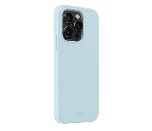 Holdit Silicone Case iPhone 15 Pro Mineral Blue - 1235988 - zdjęcie 2