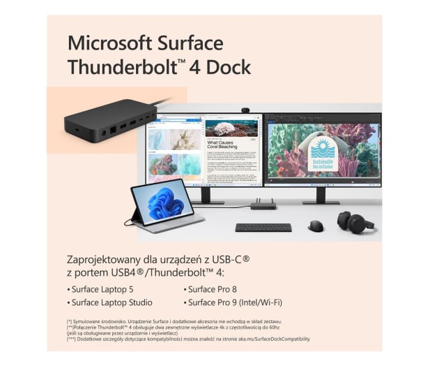 Microsoft Surface Thunderbolt™ 4 Dock - 1150788 - zdjęcie 6