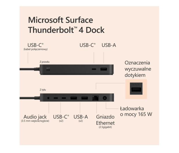 Microsoft Surface Thunderbolt™ 4 Dock - 1150788 - zdjęcie 7