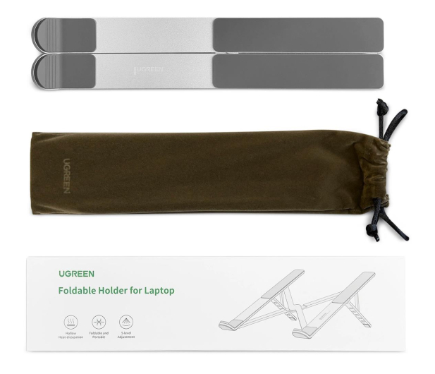 UGREEN Regulowana podstawka pod laptopa srebrny - 1245582 - zdjęcie 3