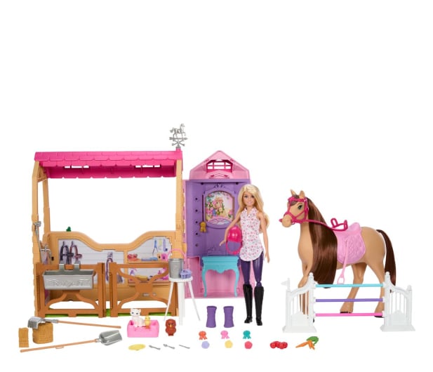 Barbie Stadnina Marzeń z lalką Barbie, koniem i akcesoriami - 1259448 - zdjęcie 2