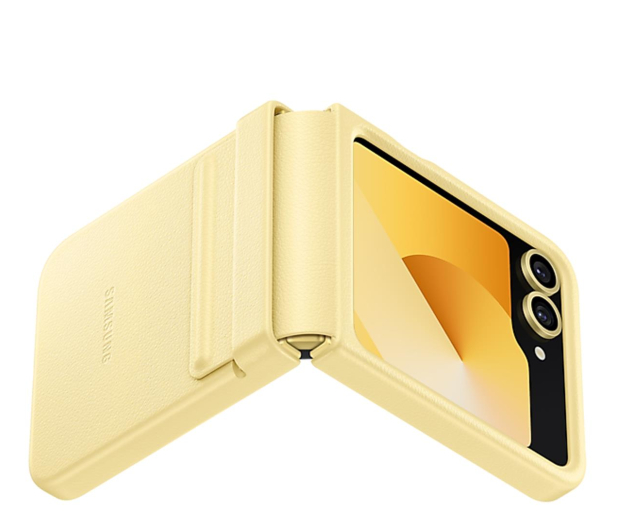 Samsung Vegan Case do Galaxy Z Flip6 żółty - 1265940 - zdjęcie 4
