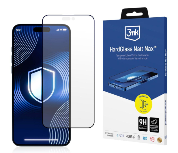3mk HardGlass Matt Max do iPhone 15 Plus - 1267266 - zdjęcie