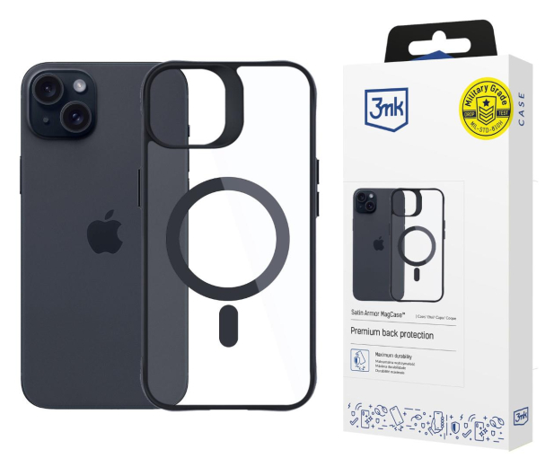 3mk Satin Armor MagCase do iPhone 15 Plus - 1267304 - zdjęcie 2
