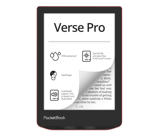 PocketBook 634 Verse Pro Passion Red - 1265339 - zdjęcie 2