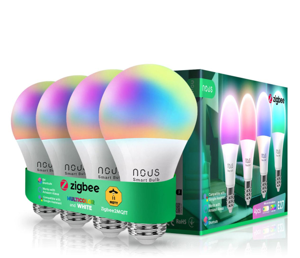 Nous Inteligentna żarówka P3Z E27 RGB (4-pack) - 1263229 - zdjęcie