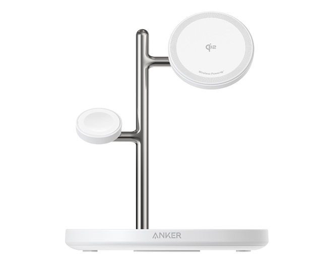 Anker MagGo Wireless Charging Station Qi 2.0 15W 3-in-1 biała - 1274250 - zdjęcie 2