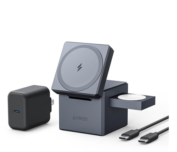 Anker MagSafe Cube 15W 3-in-1 szara - 1274268 - zdjęcie
