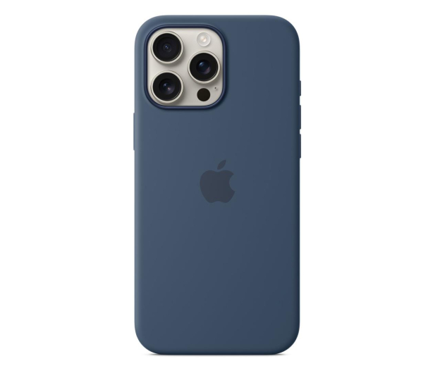 Apple Silikonowe etui MagSafe do iPhone 16 Pro Max denim - 1278656 - zdjęcie 2