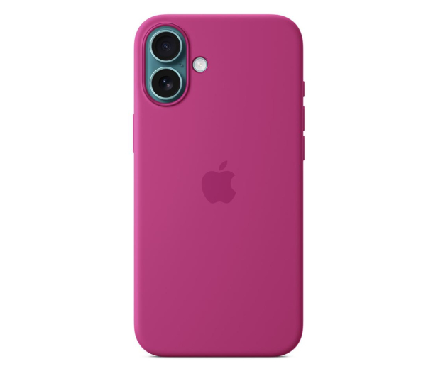 Apple Silikonowe etui MagSafe do iPhone 16 Plus żywy róż - 1278593 - zdjęcie 2