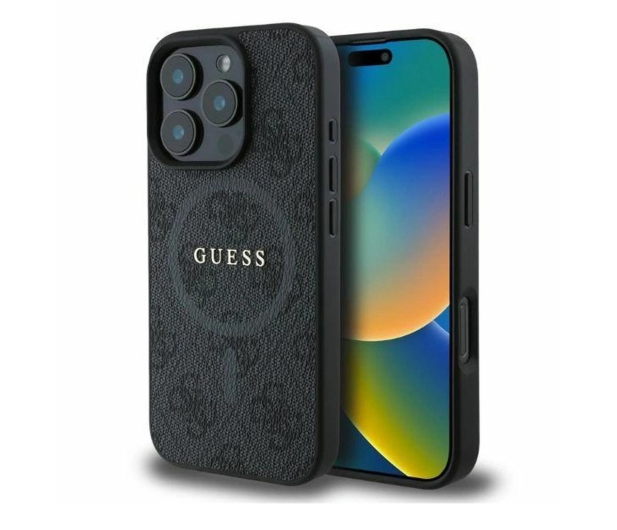 Guess 4G Ring Classic Logo do iPhone 16 Pro czarny - 1279188 - zdjęcie