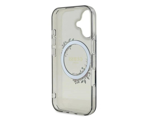 Guess IML Flowers Wreath do iPhone 16 czarny - 1279119 - zdjęcie 3