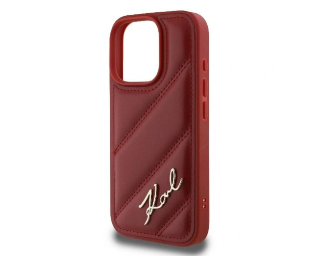 Karl Lagerfeld Quilted Signature do iPhone 16 Pro Max czerwony - 1278270 - zdjęcie 3