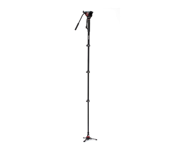 Manfrotto Monopod Video XPRO 4 sekc. + głowica 500PLONG - 1282639 - zdjęcie 2