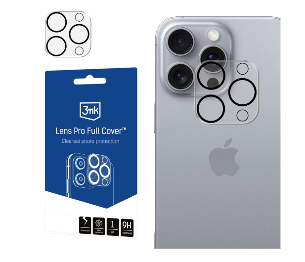 3mk Lens Pro Full Cover do iPhone 16 Pro/16 Pro Max - 1277794 - zdjęcie