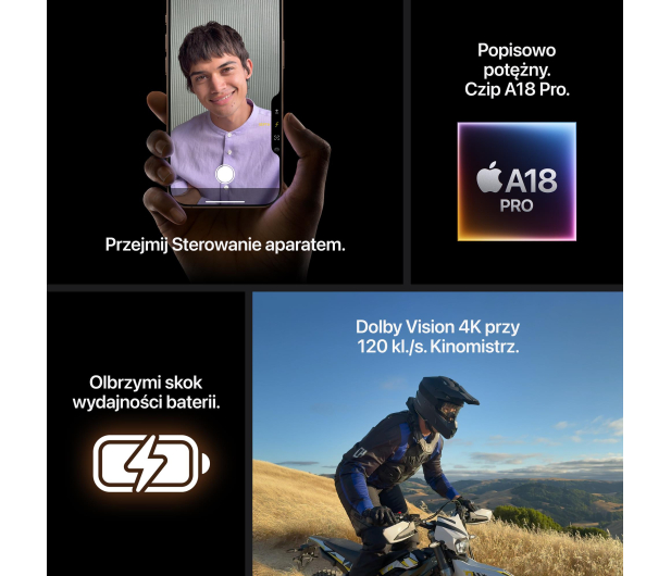 Apple iPhone 16 Pro 128GB Biały Tytan - 1277961 - zdjęcie 6