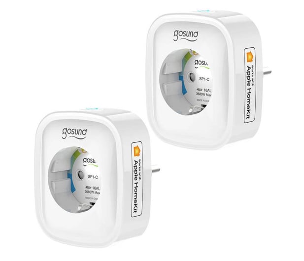 Gosund Inteligentne gniazdko WiFi SP1-H, 2 sztuki (HomeKit) (dwupak - 1308829 - zdjęcie
