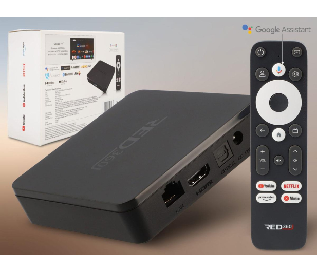 OPTICUM RED 360 X100 PRO+ 4K Google TV - 1369799 - zdjęcie 2