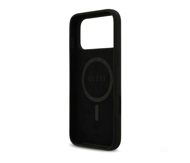 Guess Silicone Logo Strass 4G MagSafe do iPhone 17 Pro Max czarny - 1365581 - zdjęcie 3