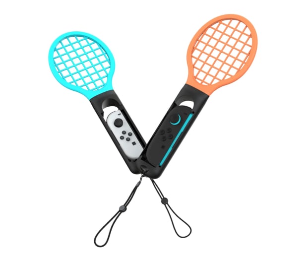YAXO Joy-Con TENNIS PRO SET do NS/NS2 Inferno Orange&Hydro Blue - 1373167 - zdjęcie