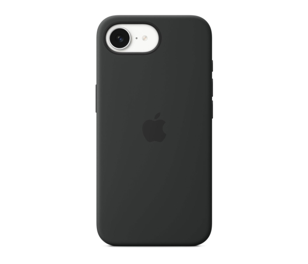 Apple Silikonowe etui iPhone 16e czarny - 1319599 - zdjęcie
