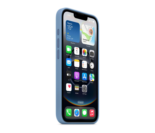 Apple Silikonowe etui iPhone 16e zimowy błękit - 1319597 - zdjęcie 3