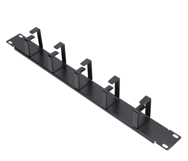 ExtraLink Organizer kabli Typ B 19" 1U (czarna) - 1323262 - zdjęcie