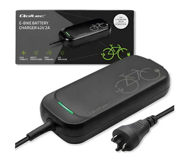 Qoltec Ładowarka Pro do roweru Bosch 36V/42V 2A - 1330673 - zdjęcie 3