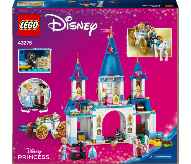 LEGO Disney Princess 43275 Zamek Kopciuszka i kareta - 1284107 - zdjęcie 10