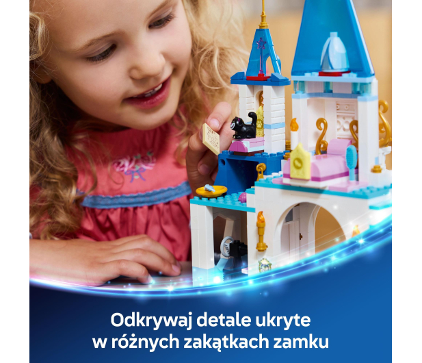 LEGO Disney Princess 43275 Zamek Kopciuszka i kareta - 1284107 - zdjęcie 5