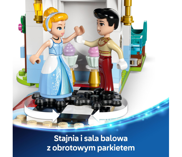 LEGO Disney Princess 43275 Zamek Kopciuszka i kareta - 1284107 - zdjęcie 6