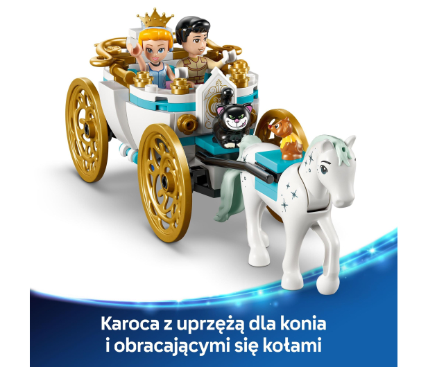LEGO Disney Princess 43275 Zamek Kopciuszka i kareta - 1284107 - zdjęcie 7