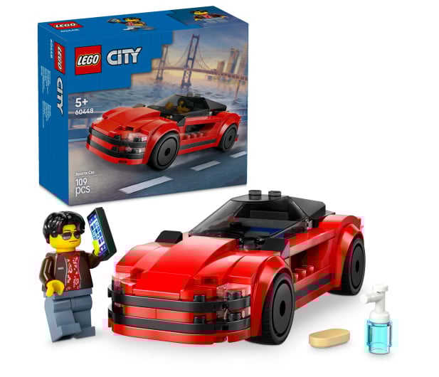 LEGO City 60448 Czerwony samochód sportowy - 1284112 - zdjęcie 2