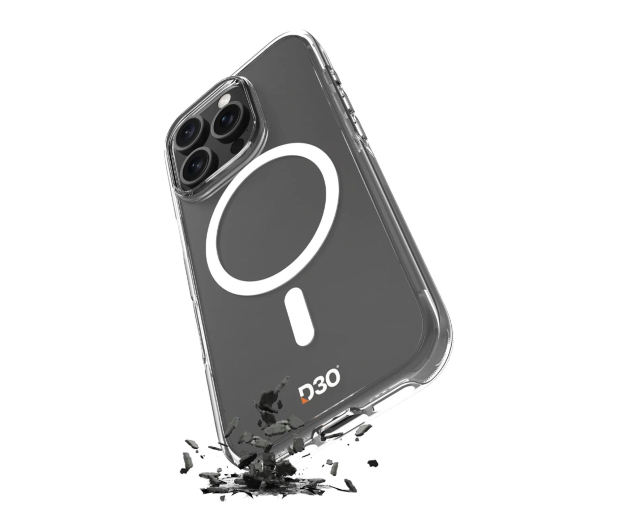 Puro Impact Clear D3O MagSafe do iPhone 16 Pro Max - przezroczyst - 1346243 - zdjęcie