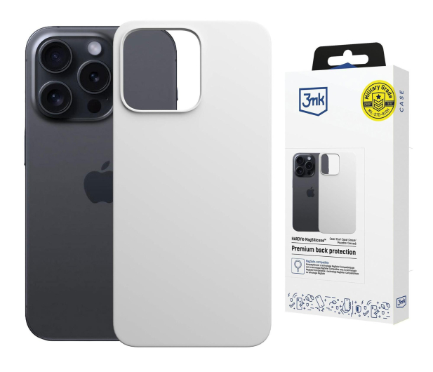 3mk Hardy MagSilicone White do iPhone 14 Pro - 1344425 - zdjęcie