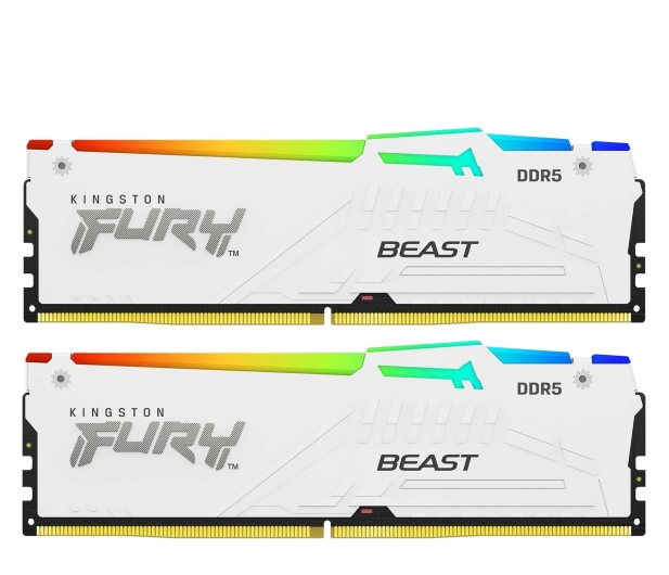 Kingston FURY 32GB (2x16GB) 6000 CL36 Beast RGB Biały - 1353099 - zdjęcie