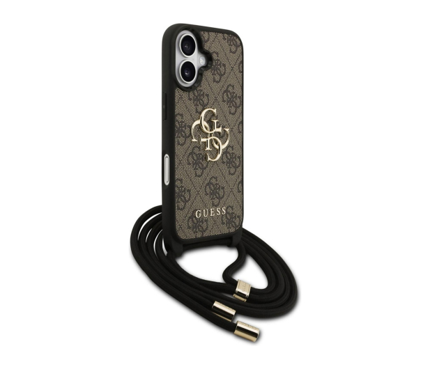 Guess Cord Stap Crossbody do iPhone 17 brązowy - 1365469 - zdjęcie