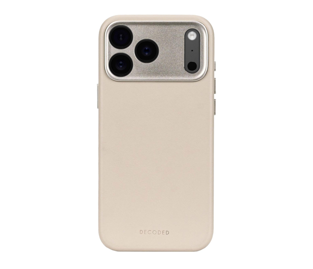 Decoded Leather Backcover, iPhone 17 Pro , Solid Clay - 1359072 - zdjęcie